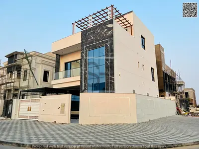 Villa for sale opposite a garden, including registration fees, electricity, water and air conditioning.