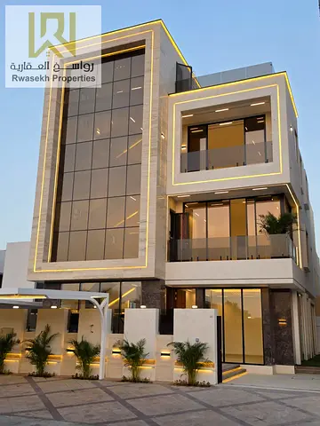 Luxury Corner Villa with Park View | 6 Master BR | Elevator | G+3 + Roof in Al Yasmeen