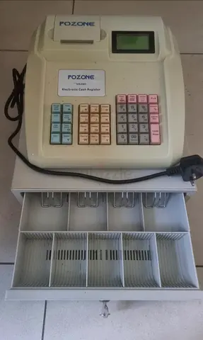 POZONE Electronic Cash Register with Cash Drawer - Working Condition
