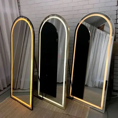 Modern Arch LED Full Length Floor Mirrors