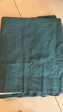 Green Textured curtains 2 pieces