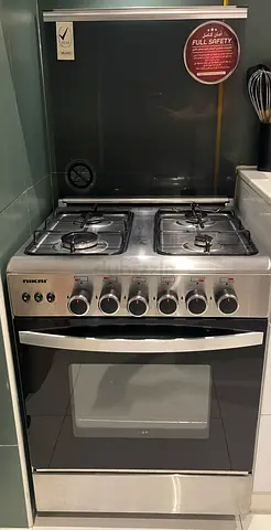 Nikai 4 Burner Gas Cooker with Oven