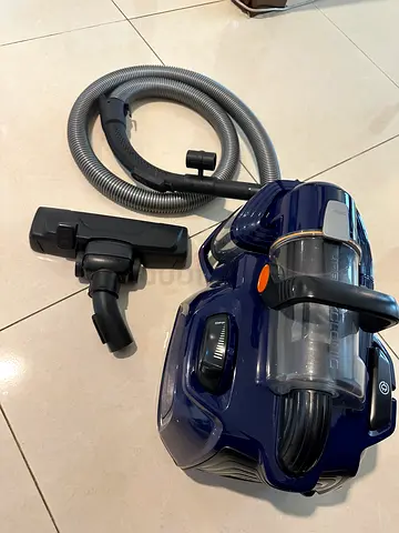 Blue Canister Vacuum Cleaner with Attachments