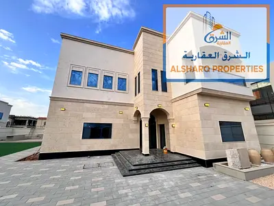 🏡 فيلا فاخرة للإيجار السنوي | الحوشي – الشارقة فيلا أول ساكن بمساحة أرض واسعة 10,000 قدم مربع، بتشطيبات سوبر لوكس