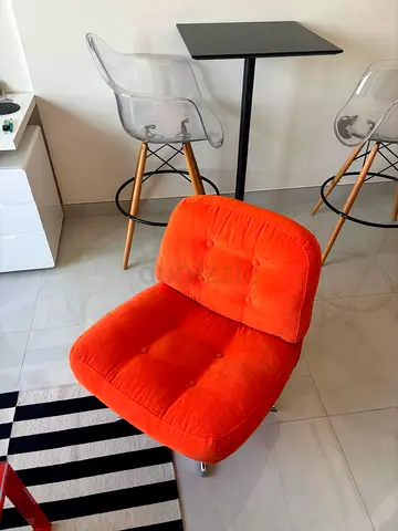Orange Armchair Lounge Chair