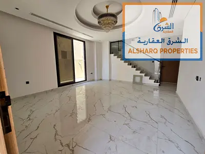 Villa for annual rent in Al Bahia - Ajman, brand new, first occupant, with luxurious finishing and high quality.