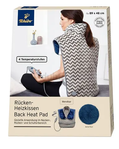 Tchibo Back Heat Pad / Neck & Shoulder Heating Cushion - New Boxed Pack