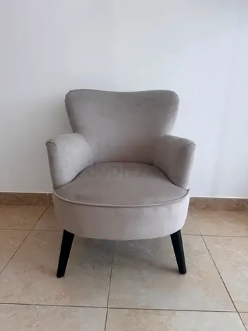 Light beige accent chair from The One
