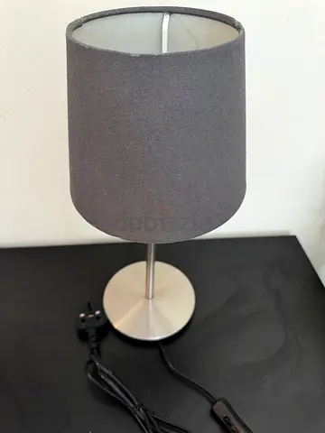 Modern silver and gray lamp from home box for sale