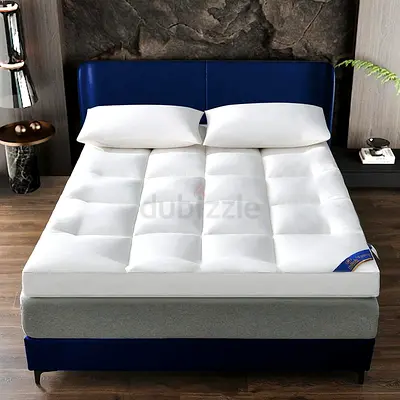 Mattress Pad 150x200cm – Foldable Roll-Up Sleeping Pad, 7D Hollow Fiber Filled