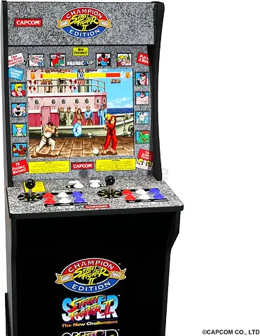 ARCADE1UP Street Fighter 2 - Classic 3-in-1 Home Arcade Cabinet with Licensed Riser