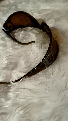 Brown Shield-Style Ferre Sunglasses. Lightly Used. Made in Italy. AED 330 Only. No Case.
