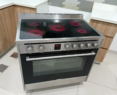Free Delivery- DAEWOO Latest Model 5-Burner Electric Ceramic Cooking Range 90x60 CM