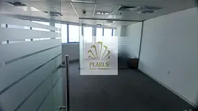 Furnished and partitioned office for annual rent in Falcon Towers on the 8th floor with 1,145 sq ft 