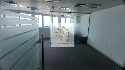 Furnished and partitioned office for annual rent in Falcon Towers on the 8th floor with 1,145 sq ft