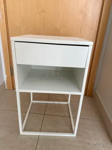 White nightstand drawer (VIKHAMMER, IKEA)