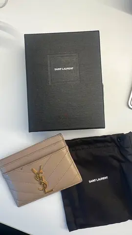 Saint Laurent Quilted Leather Cardholder with Box
