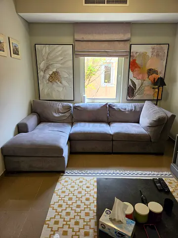 Crate & Barrel Corner Sofa + Seat for Sale