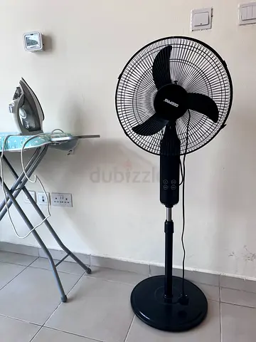 Black Standing Pedestal Fan - Good Working Condition