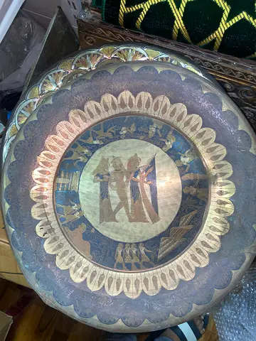 Vintage copper plate design