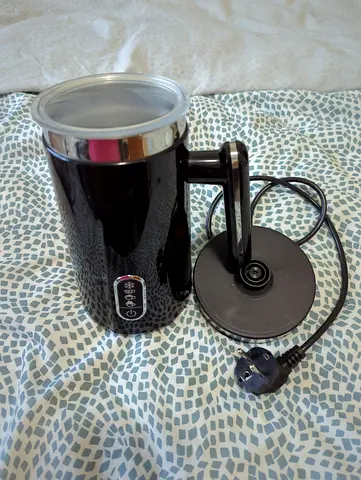 4-in-1 Electric Milk Frother & Steamer – Black