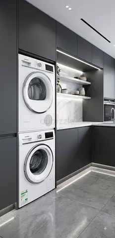 Siemens Stacked Washer & Dryer Set – Space-Saving Design | Good Working Condition