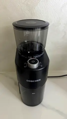 Doscher Electric Coffee Grinder - Compact Burr Grinder