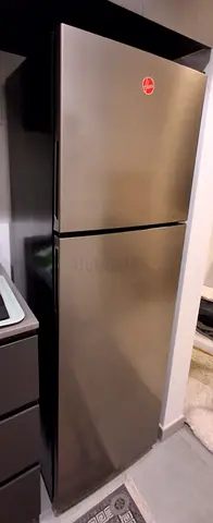 Stylish Hoover Stainless Steel Grey Fridge Like Brand New