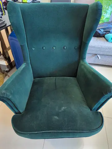 IKEA STRANDMON Wing Chair / Armchair – Dark Green