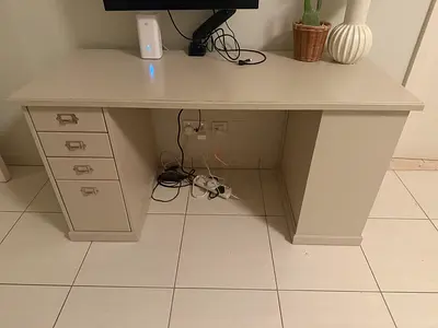IKEA VEBJORN Desk 140×60 — Beige