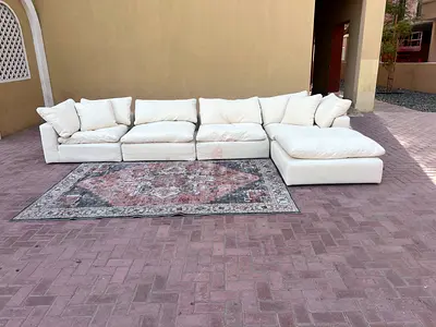 Top quality Marina Home feather 🪶 filled Modular Sofa Sets with footstool