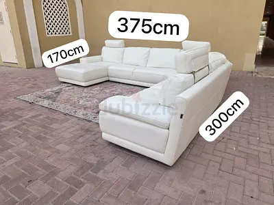 Marina Home Real Leather U Shape Sofa
