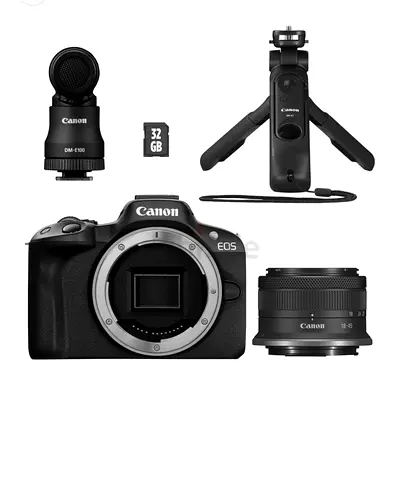Canon r50 + canon sx 620 hs + professional tripod + full kit