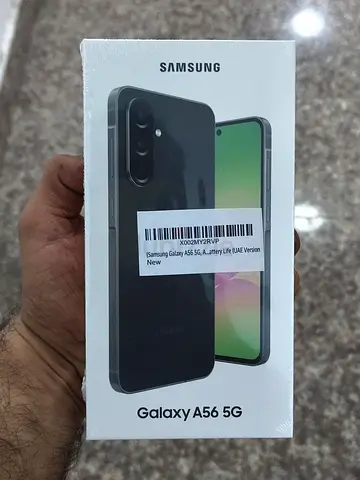 Samsung Galaxy A56 5G, Box packed, 128GB Storage, 8GB RAM, 6x OS Upgrades, UAE Version