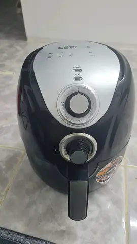 Used Black & Silver Air Fryer - Compact and Working Condition