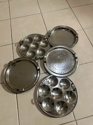 Stainless Steel Idli Maker/ steamer Plates (Set of 5)