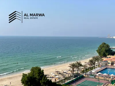 Beach View || Luxury 2BR + Maids Room|| Private Beach || Chiller Free || Parking Free || All Amenities