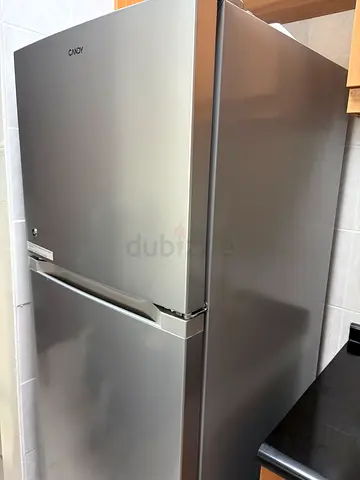 Compact stainless steel fridge - like-new condition - Candy - Final Price