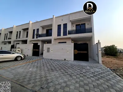 تاون هاوس نيو كلاسيك  طابقين وروف   للبيع ف الحليو – عجمان شامل تسجيل وتملك   تملك حر