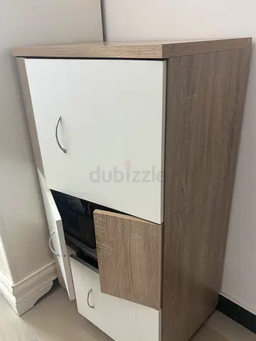 Small wooden storage cabinet with drawers and cupboard. good condition (price negotiable)