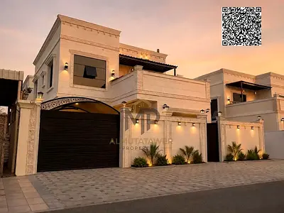 Villa (Sikka) for sale in Ajman | Al Zahiyah area | 4 bedrooms, majlis, hall, maid's room and roof