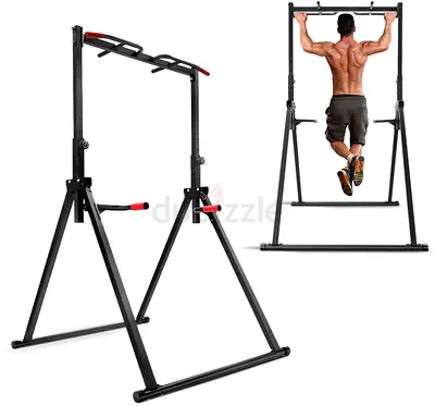 Foldable Pull Up Power Tower Dip Station