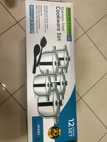 Royalford 12-piece Stainless Steel Cookware Set (brand new in box)