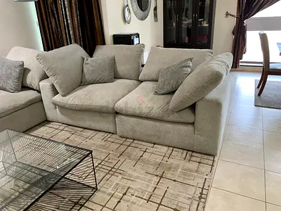 Premium Quality Pan Emirates pianca feather 🪶 filled Sofa Perfect Condition