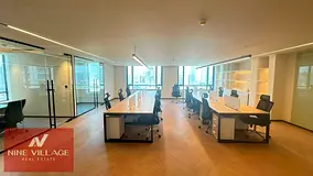 Panoramic City View | Fully Furnished Bright Office | New Work Stations | Glass Partitions