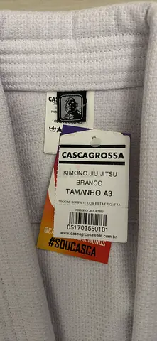White Cascagrossa Jiu-Jitsu Kimono Gi - Size A3 (New with Tags)