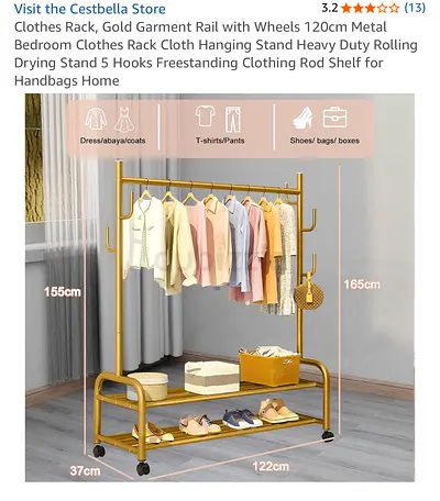 Clothing rack white