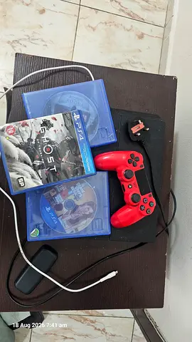 PlayStation 4 with DualShock 4 Controller and 4 PS4 Games - GTA, ghost, spider man and assassins