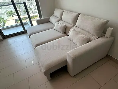 Ikea Eskelstuna L shape sofa bed Beige