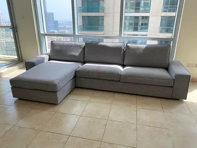 Ikea kivik L shape sofa Gray